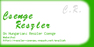 csenge reszler business card